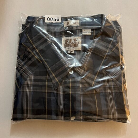 Ely Cattleman Big Man Long Sleeve Plaid Shirt - Picture 8 of 8